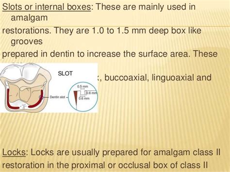 slot cavity